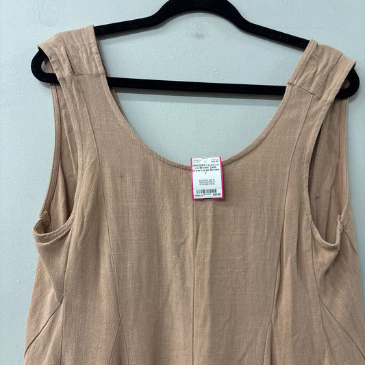 Le Lis Brown Tank Dress Large