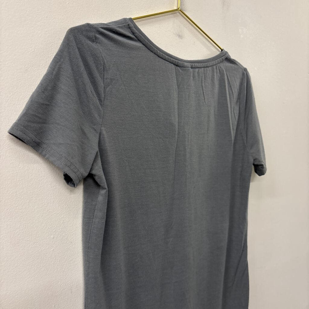 Creative Apparel Grey/ Multi Virginia Tech Short Sleeve Top Small