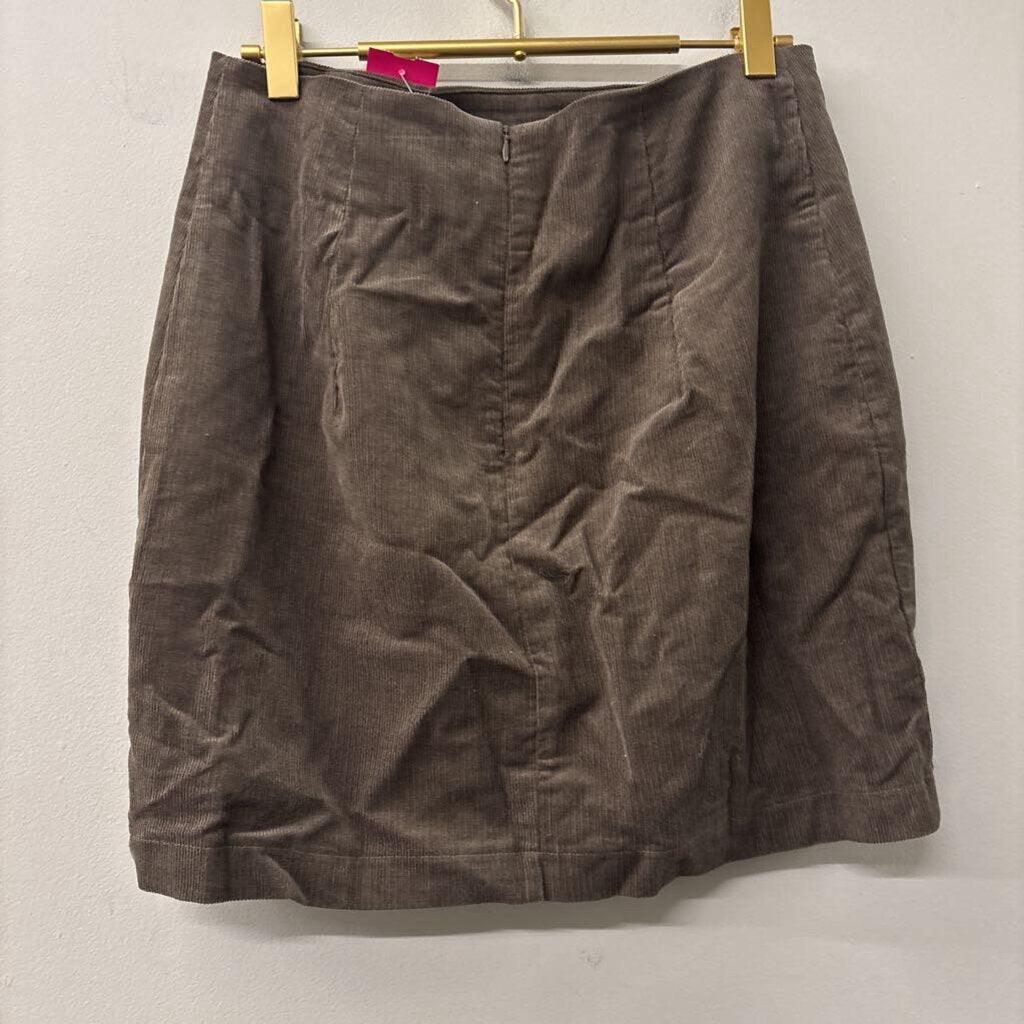 Timing Grey Corduroy Mini Skirt Medium
