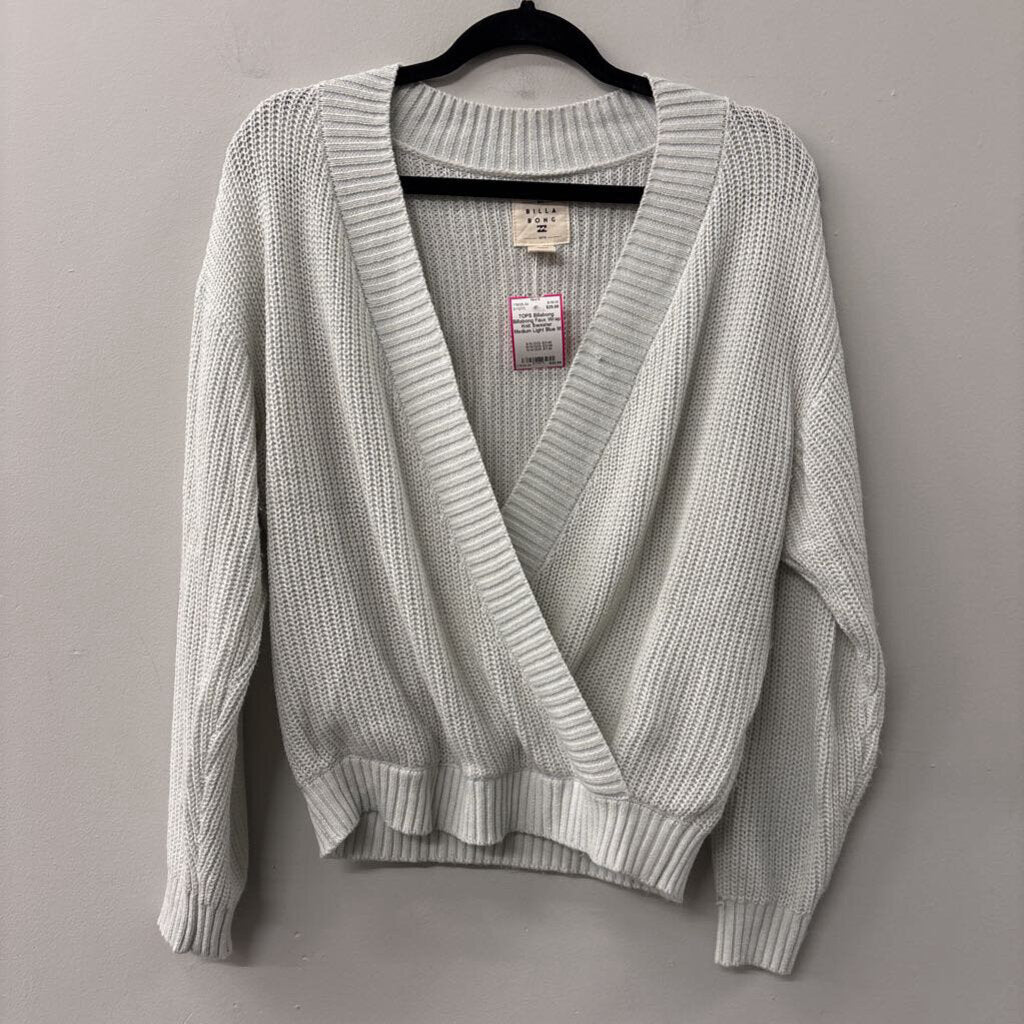 Billabong Faux Wrap Knit Sweater Medium