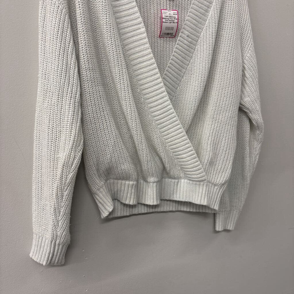 Billabong Faux Wrap Knit Sweater Medium