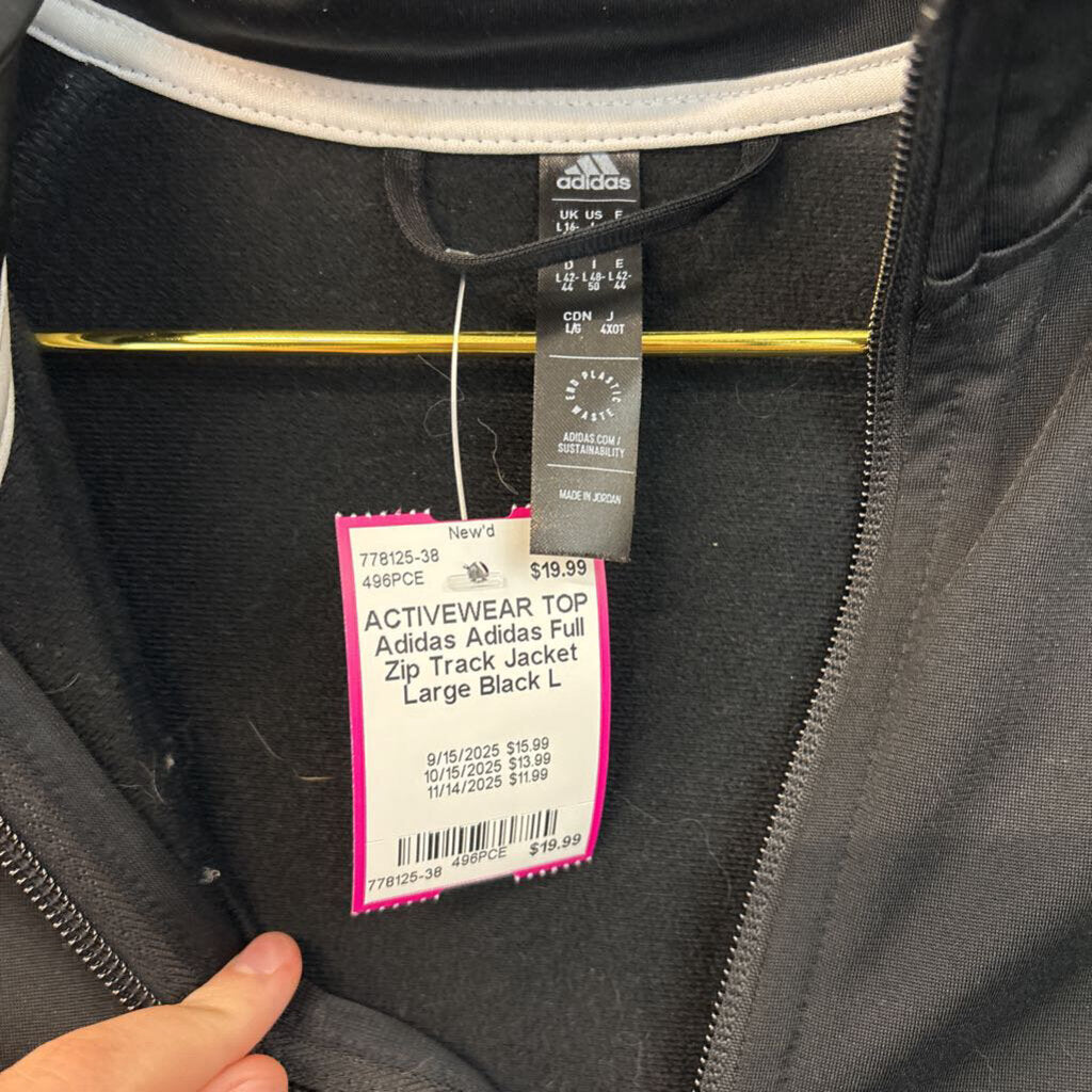 Adidas Full Zip Track Jacket Large