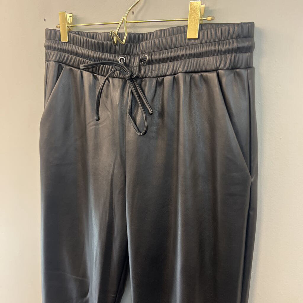 Loft Faux Leather Jogger Pants Medium