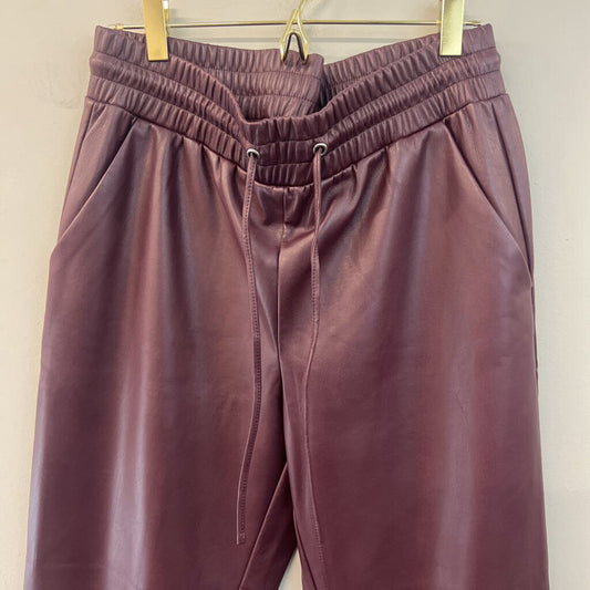 Loft Faux Leather Jogger Pants Medium