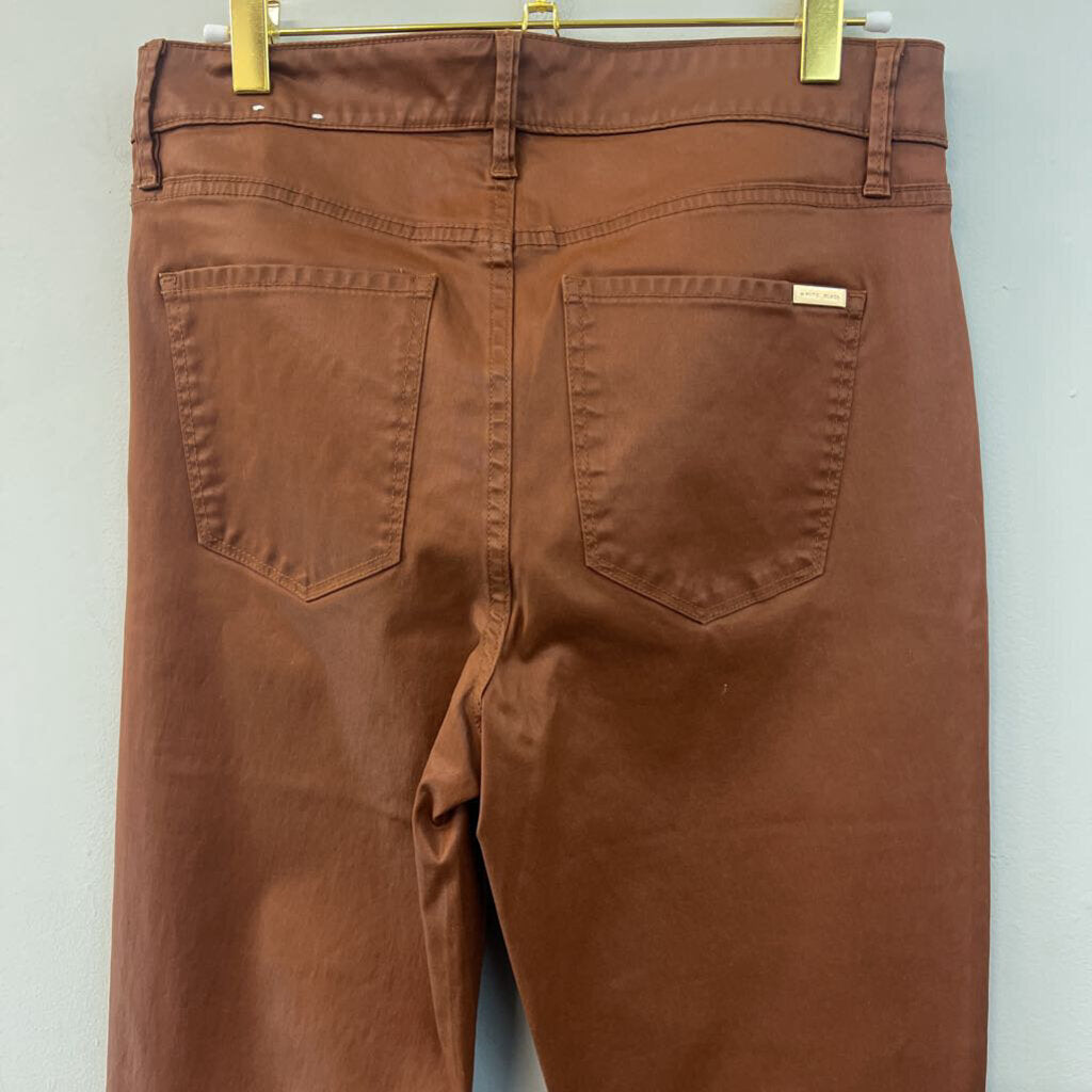 The Skinny Brown Faux Leather High Waisted Pants 4