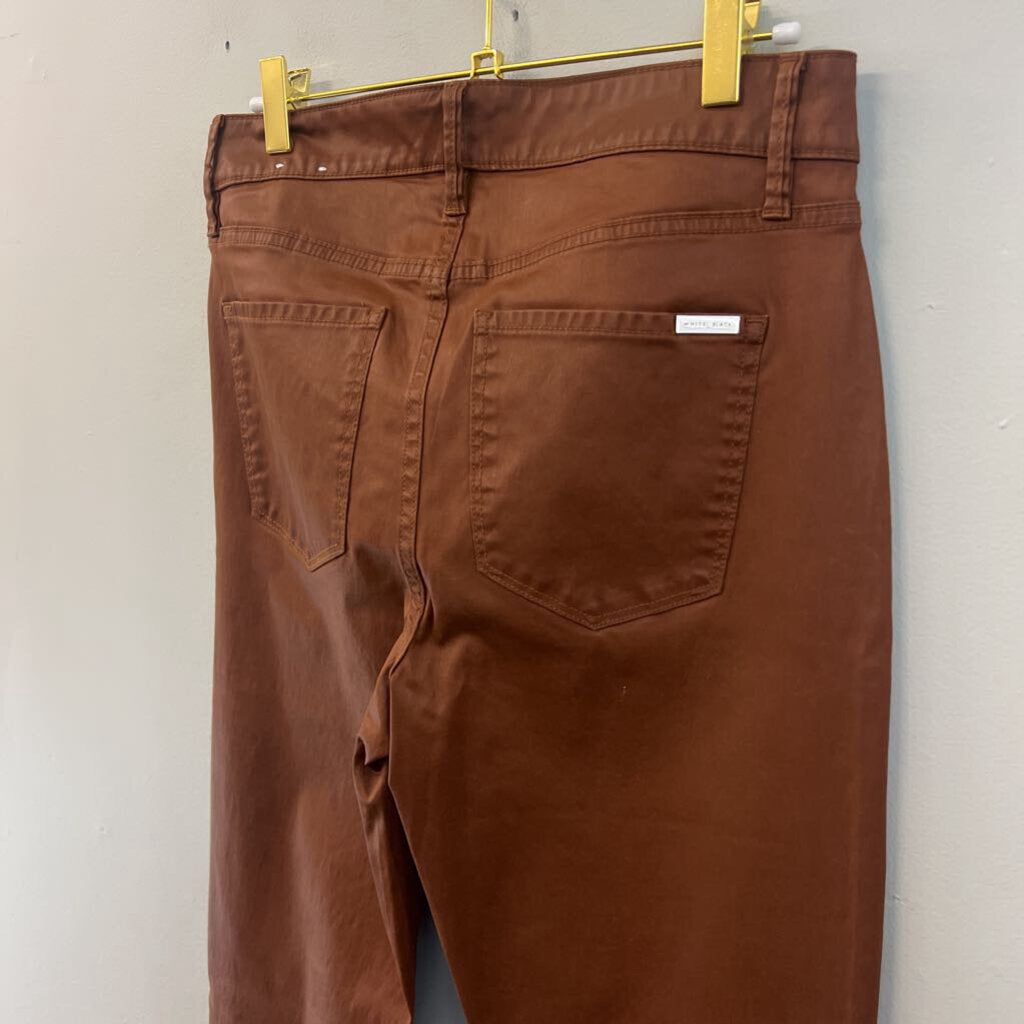 The Skinny Brown Faux Leather High Waisted Pants 4