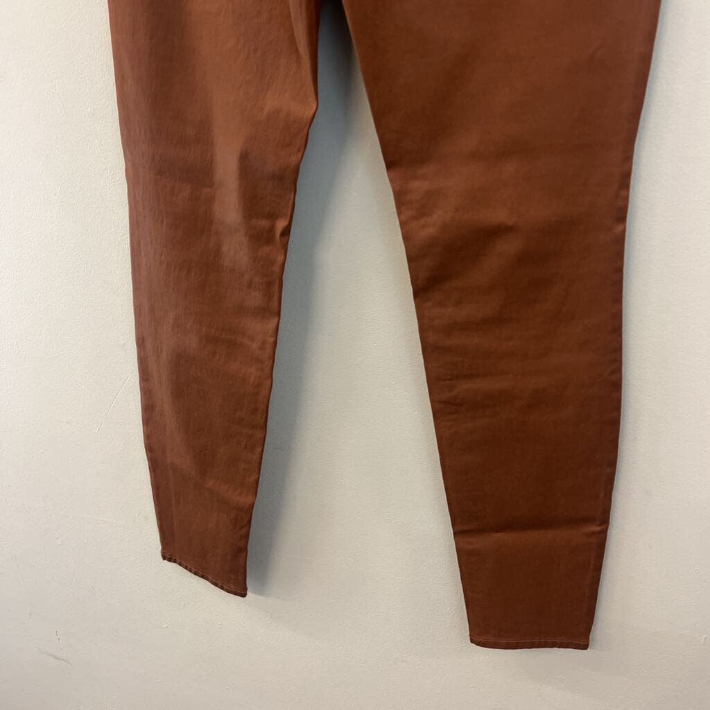 The Skinny Brown Faux Leather High Waisted Pants 4