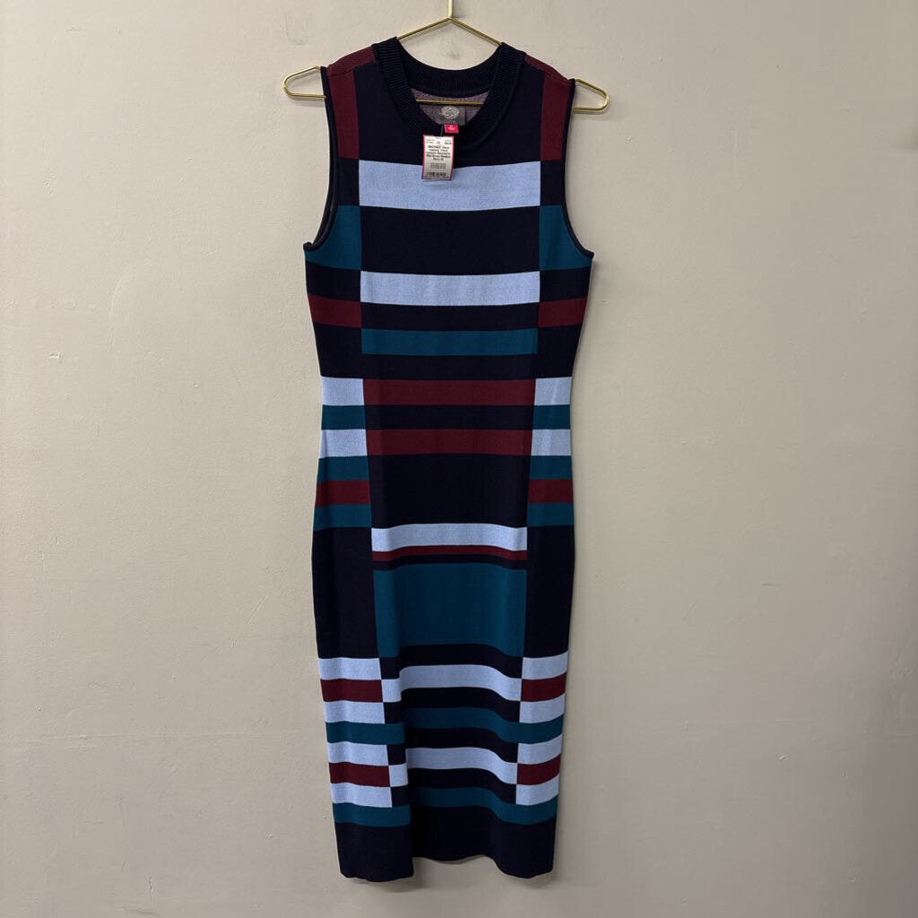 Vince Camuto Geometric Midi Dress Medium