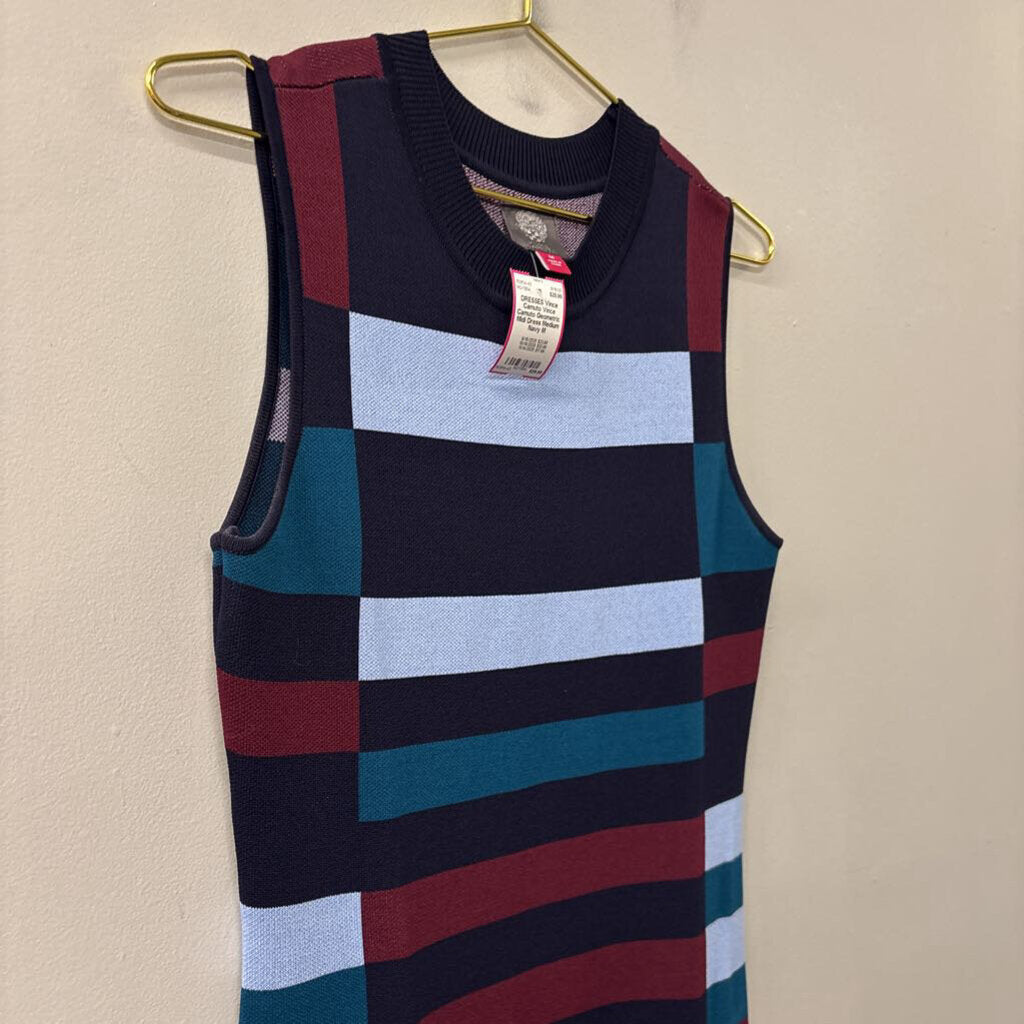 Vince Camuto Geometric Midi Dress Medium