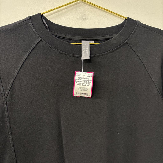 Sweaty Betty Crewneck Side Split Sweatshirt Extra Small Anthropologie
