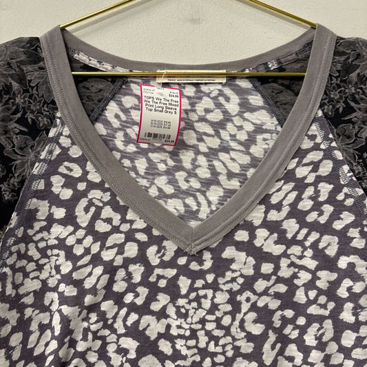 We The Free Mixed Print Long Sleeve Top Small
