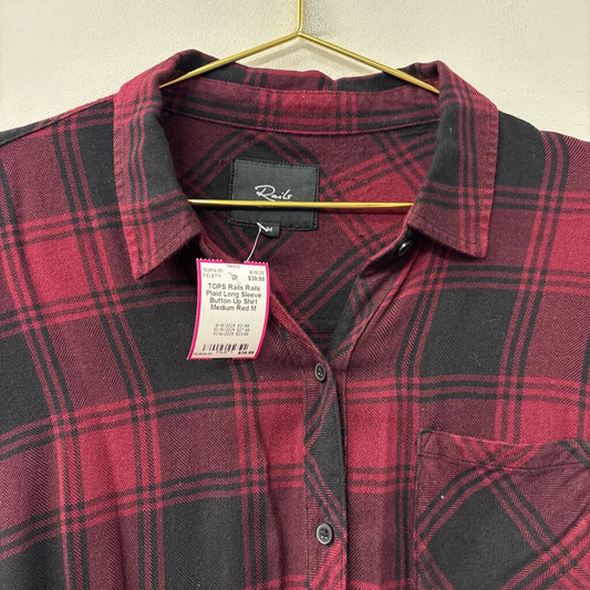 Rails Plaid Long Sleeve Button Up Shirt Medium