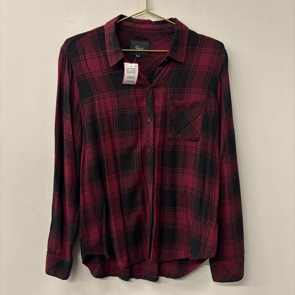 Rails Plaid Long Sleeve Button Up Shirt Medium