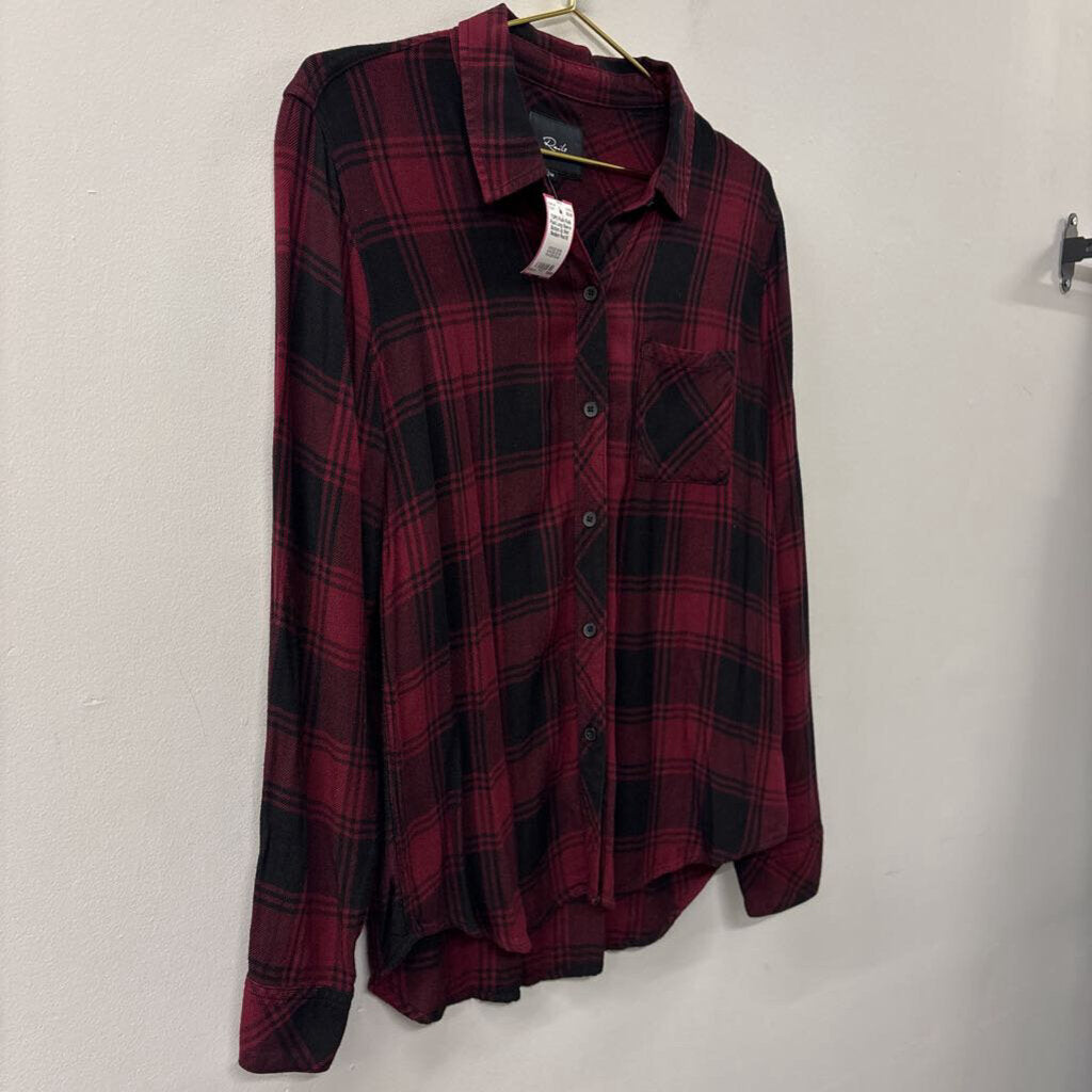 Rails Plaid Long Sleeve Button Up Shirt Medium