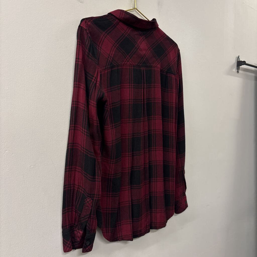 Rails Plaid Long Sleeve Button Up Shirt Medium