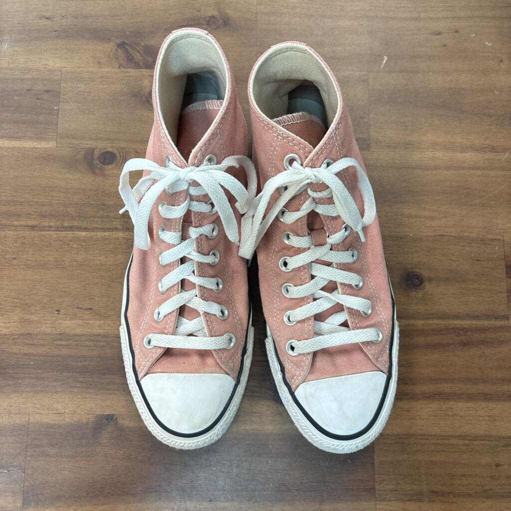 Converse Pink High Top Chuck Taylors 8.5