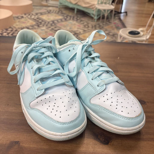 Nike Light Blue/White Low Dunks 9.5