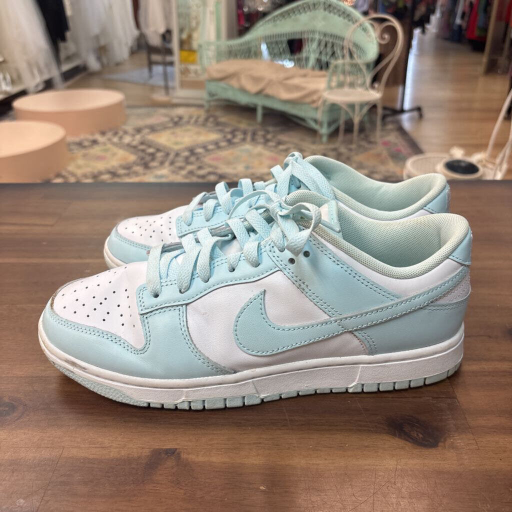 Nike Light Blue/White Low Dunks 9.5