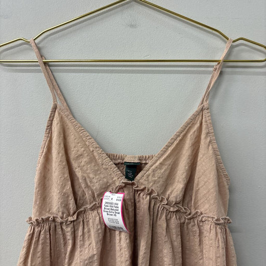 Wild Fable Brown Babydoll Dress Extra Small