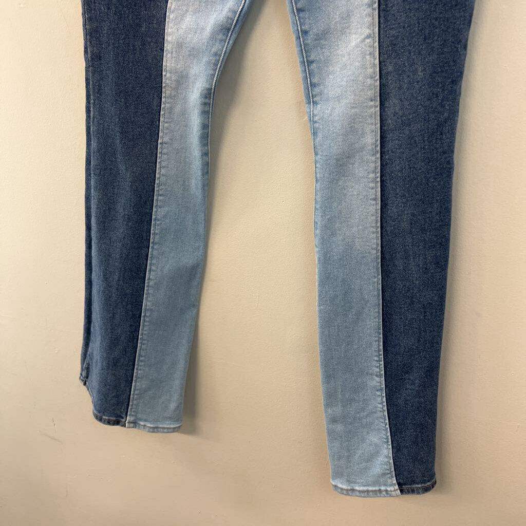 Altar'd State Two Toned Flared Jeans 27