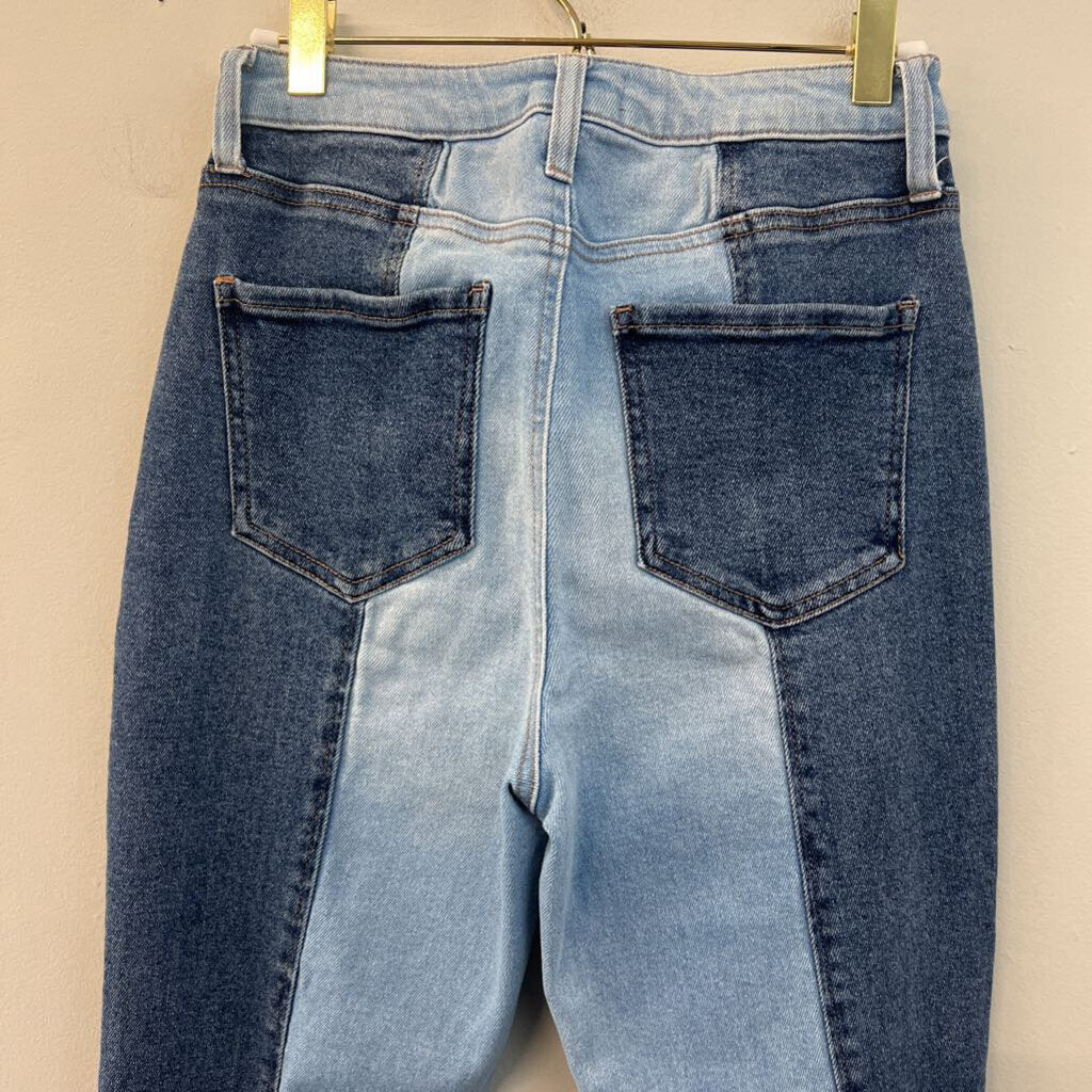 Altar'd State Two Toned Flared Jeans 27
