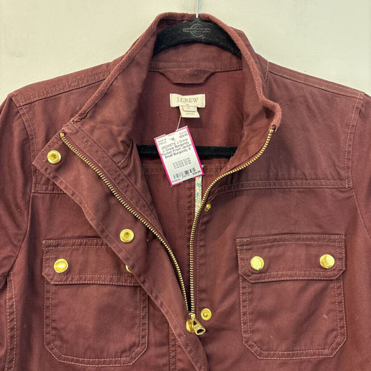 J. Crew Burgundy Pocket Front Jacket Small