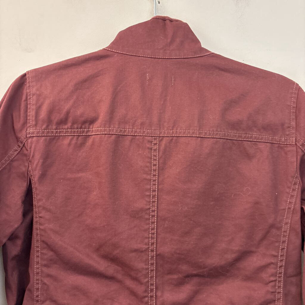 J. Crew Burgundy Pocket Front Jacket Small