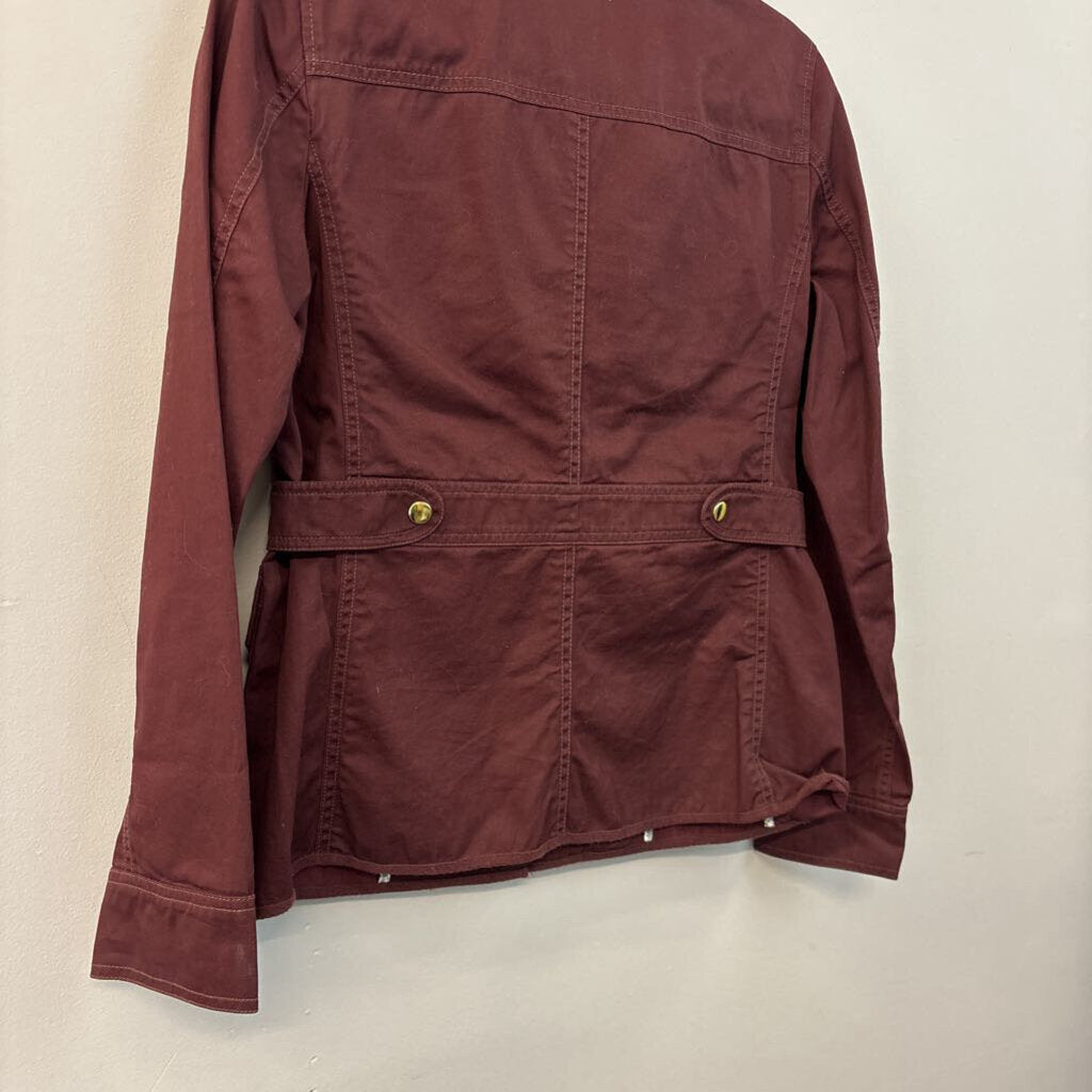 J. Crew Burgundy Pocket Front Jacket Small