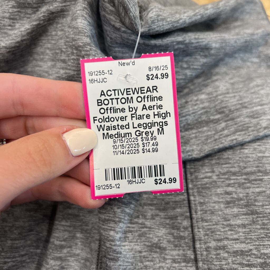 Offline by Aerie Foldover Flare High Waisted Leggings Medium