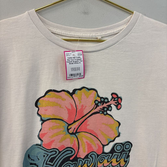 Rip Curl Cropped Hawaii Graphic Tee Small