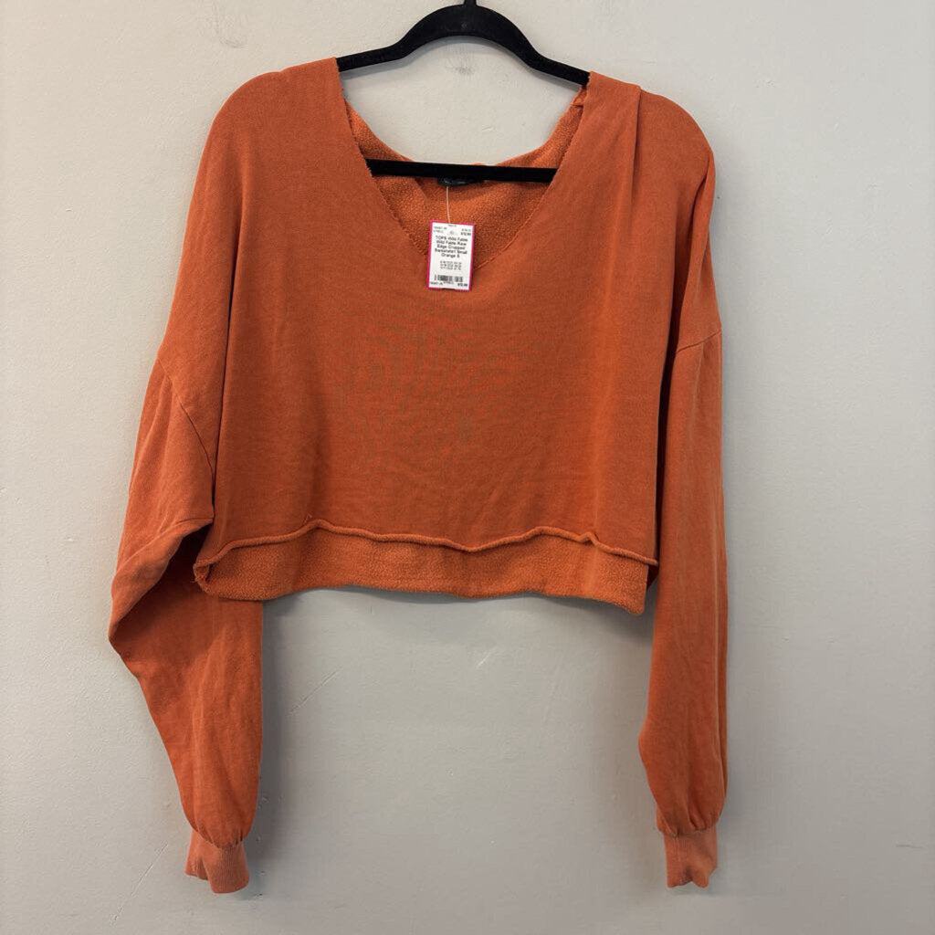 Wild Fable Raw Edge Cropped Sweatshirt Small