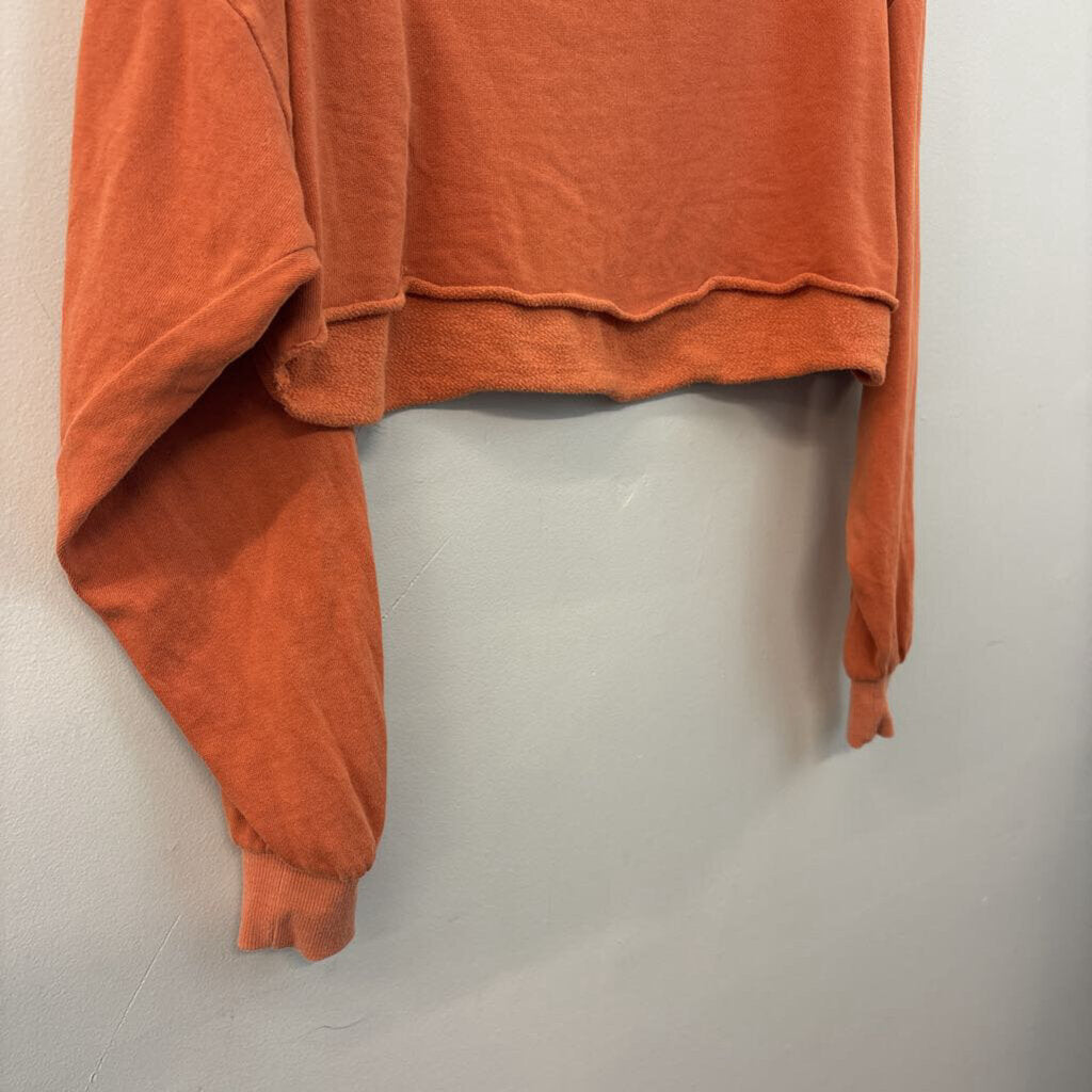 Wild Fable Raw Edge Cropped Sweatshirt Small