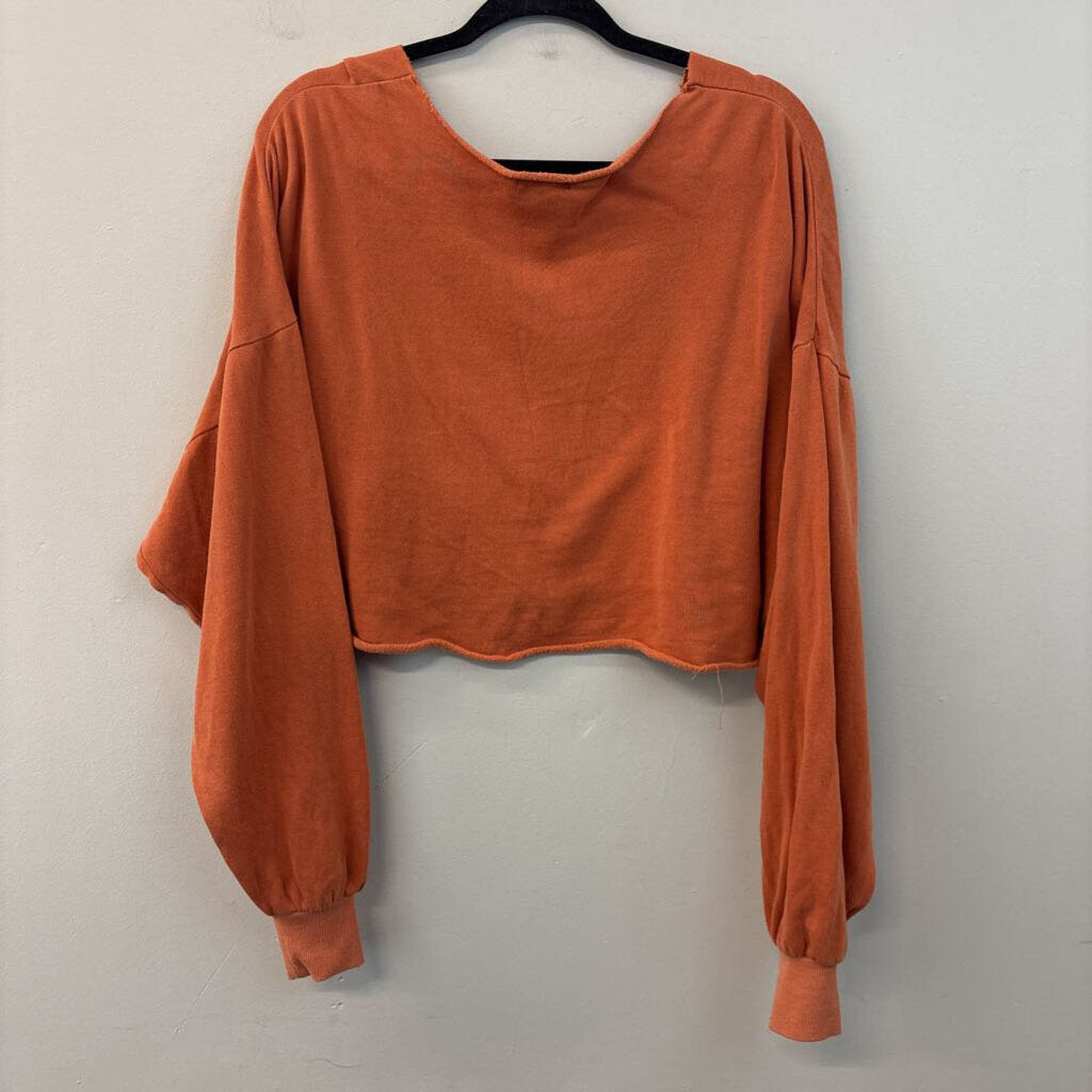 Wild Fable Raw Edge Cropped Sweatshirt Small