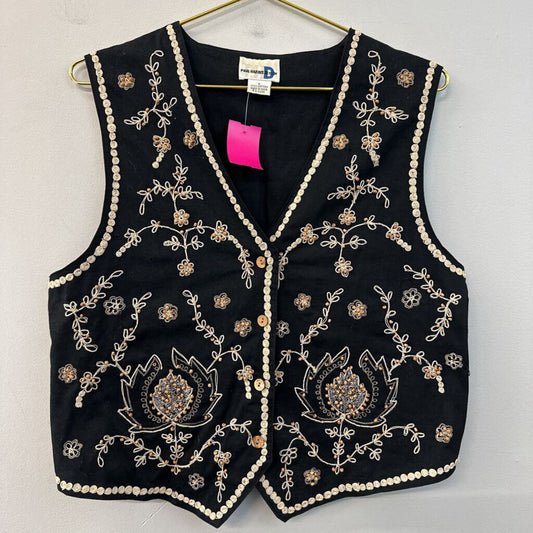 Vintage Paul Harris Design Embroidered Vest Large
