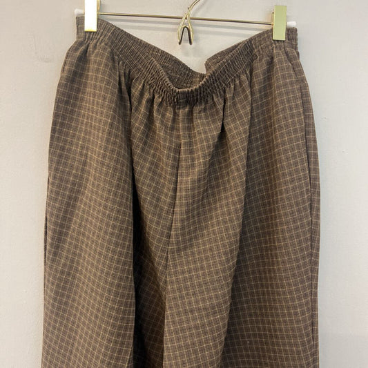 Vintage Bon Worth Checked Pull On Pants Large