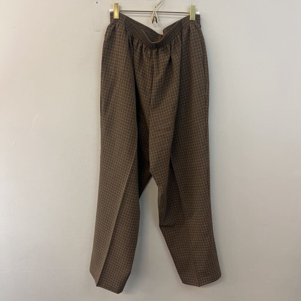 Vintage Bon Worth Checked Pull On Pants Large