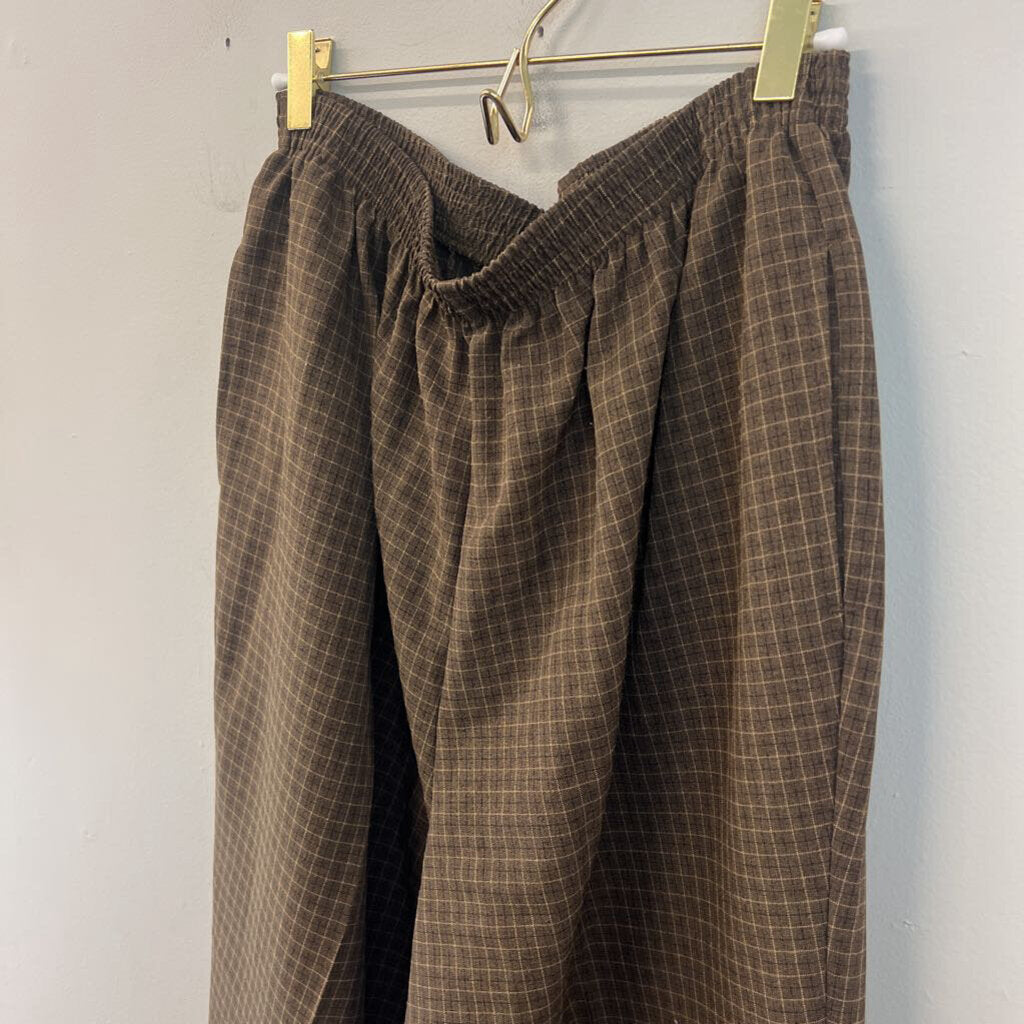 Vintage Bon Worth Checked Pull On Pants Large