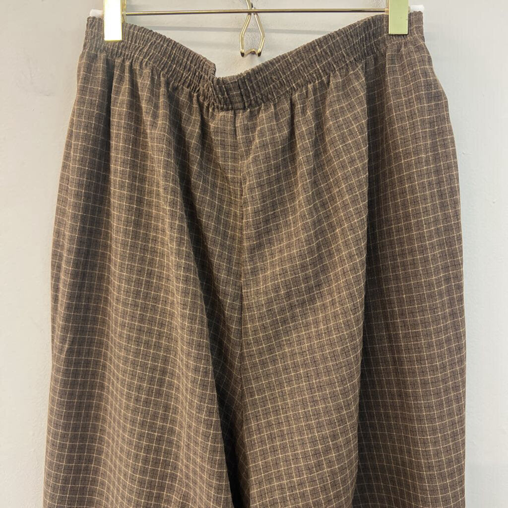 Vintage Bon Worth Checked Pull On Pants Large