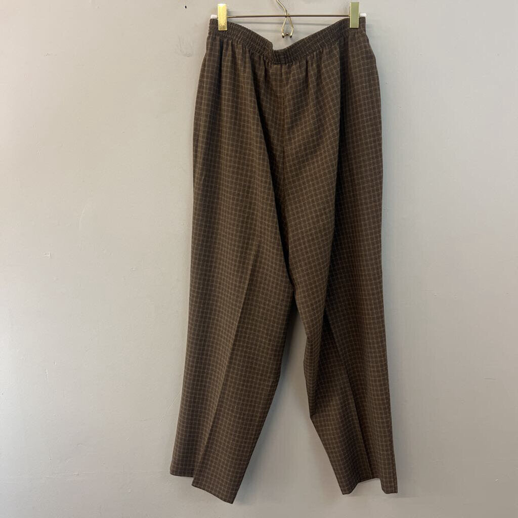 Vintage Bon Worth Checked Pull On Pants Large
