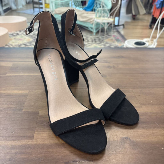 Madden Girl Ankle Strap Block Heel 6.5