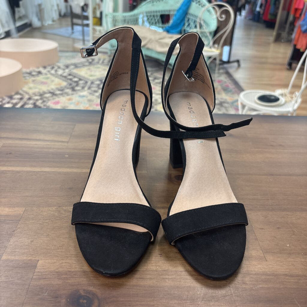 Madden Girl Ankle Strap Block Heel 6.5