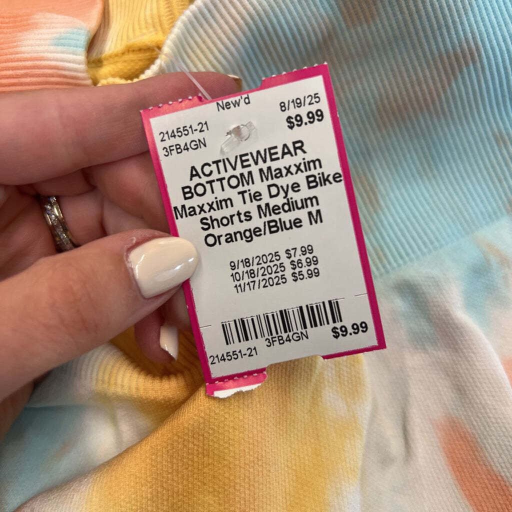 Maxxim Tie Dye Bike Shorts Medium