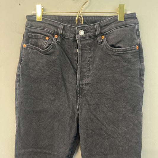H&M Black Ultra High Waist Mom Jeans 4