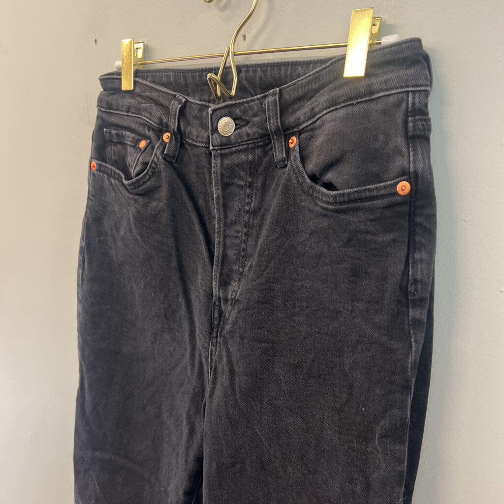 H&M Black Ultra High Waist Mom Jeans 4