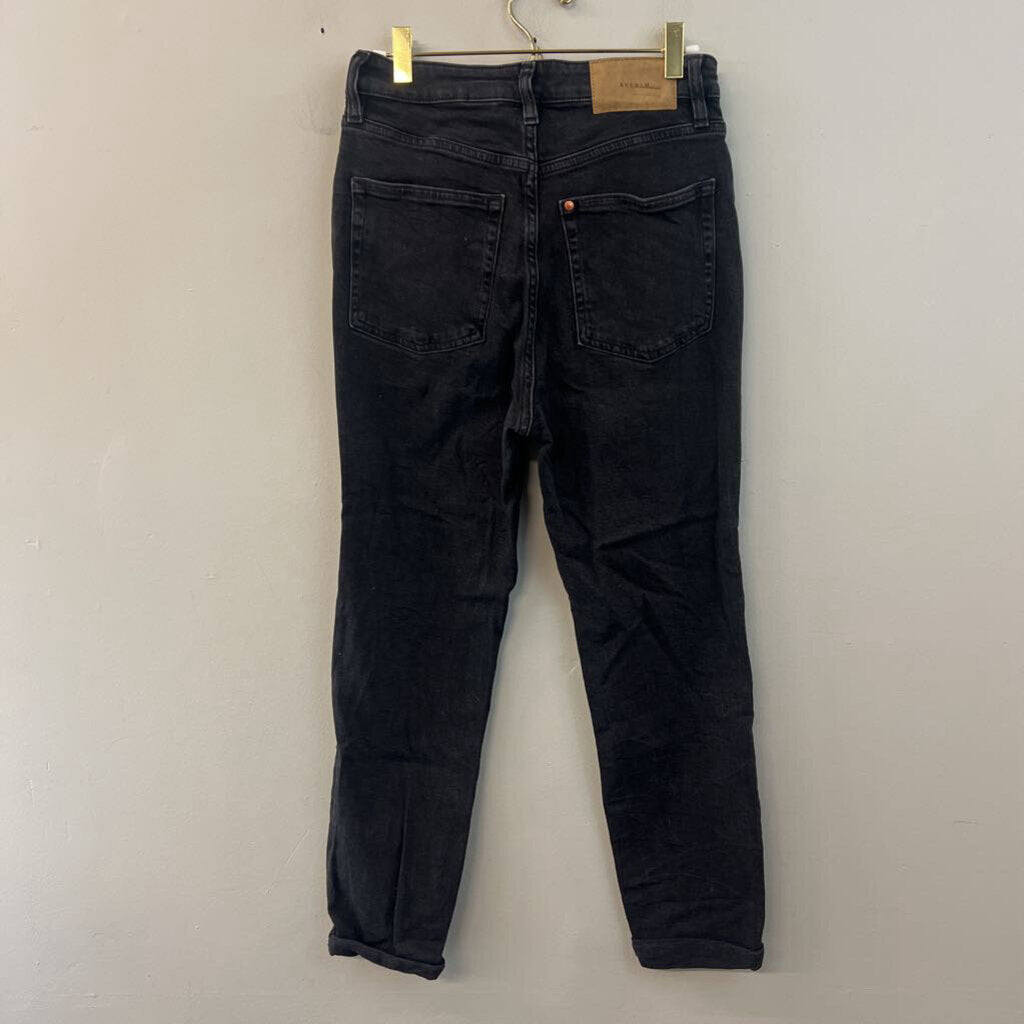 H&M Black Ultra High Waist Mom Jeans 4