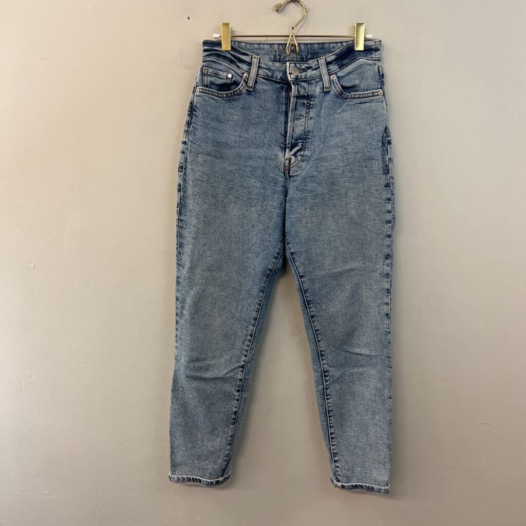H&M Blue Ultra High Waist Mom Jeans 4
