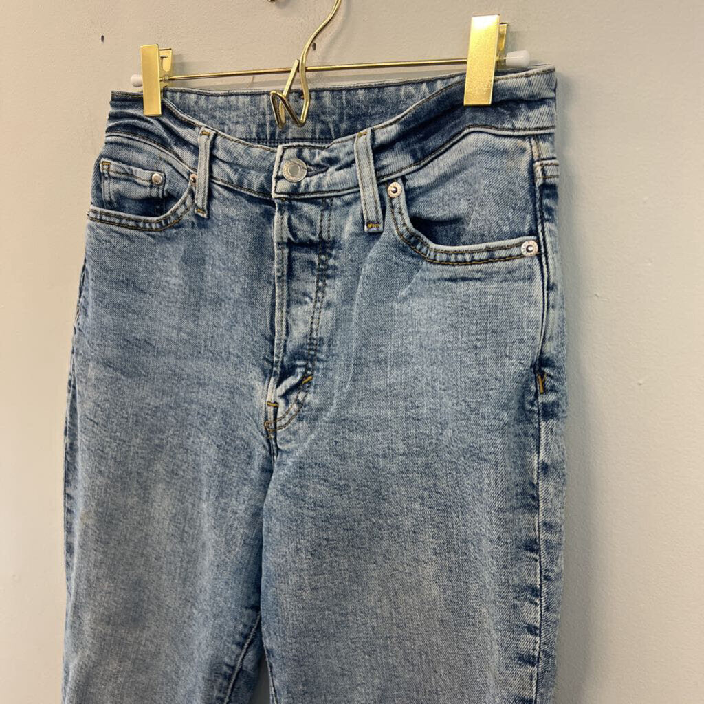 H&M Blue Ultra High Waist Mom Jeans 4