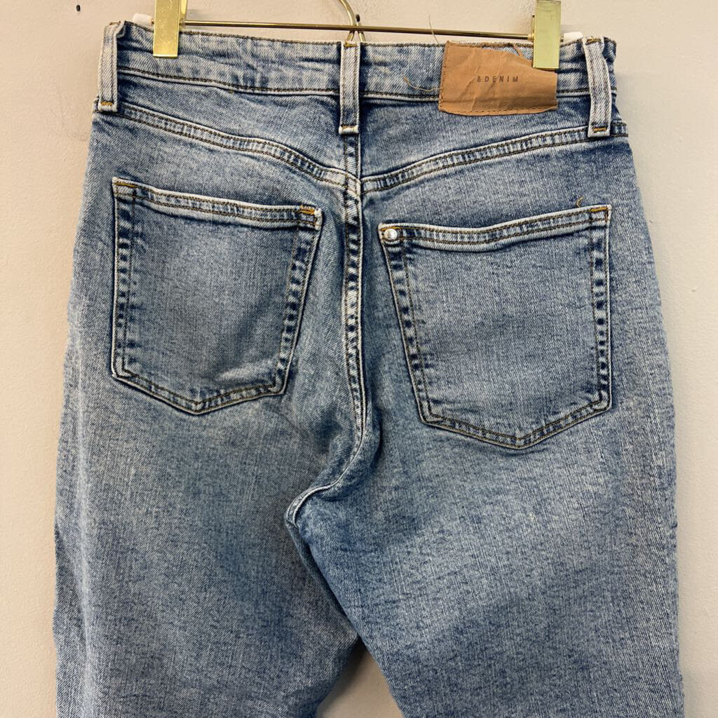 H&M Blue Ultra High Waist Mom Jeans 4