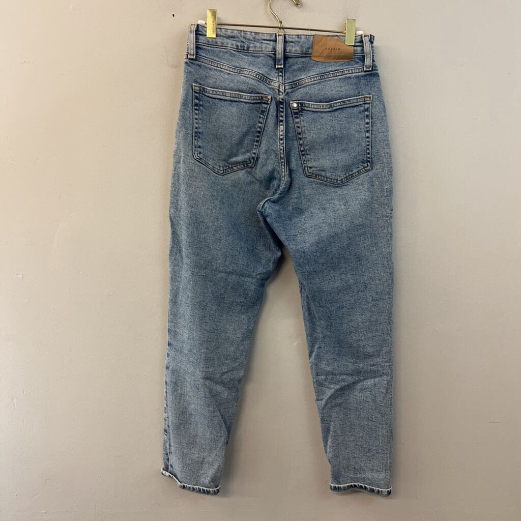 H&M Blue Ultra High Waist Mom Jeans 4