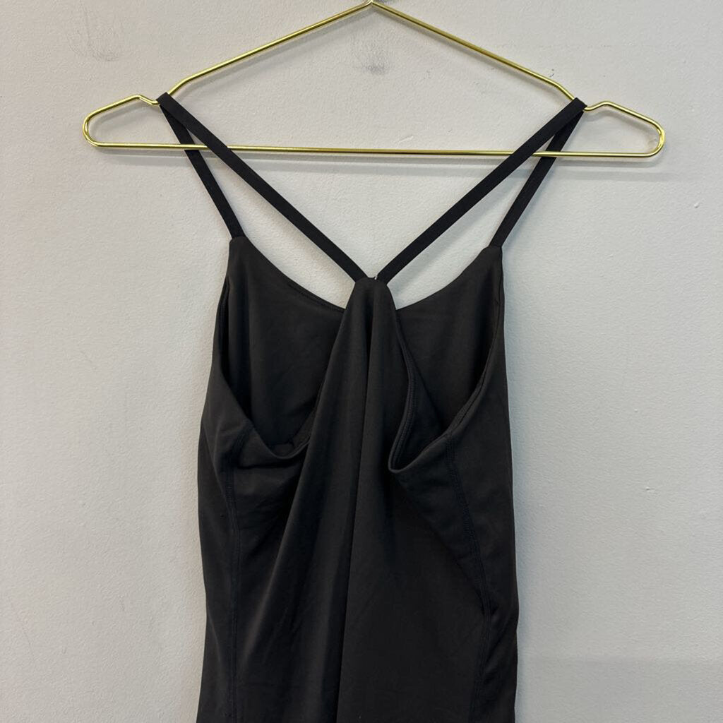 Black Stretchy Athletic Dress With Shorts Small